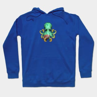 Cute Baby Octopus Playing With Football Hoodie